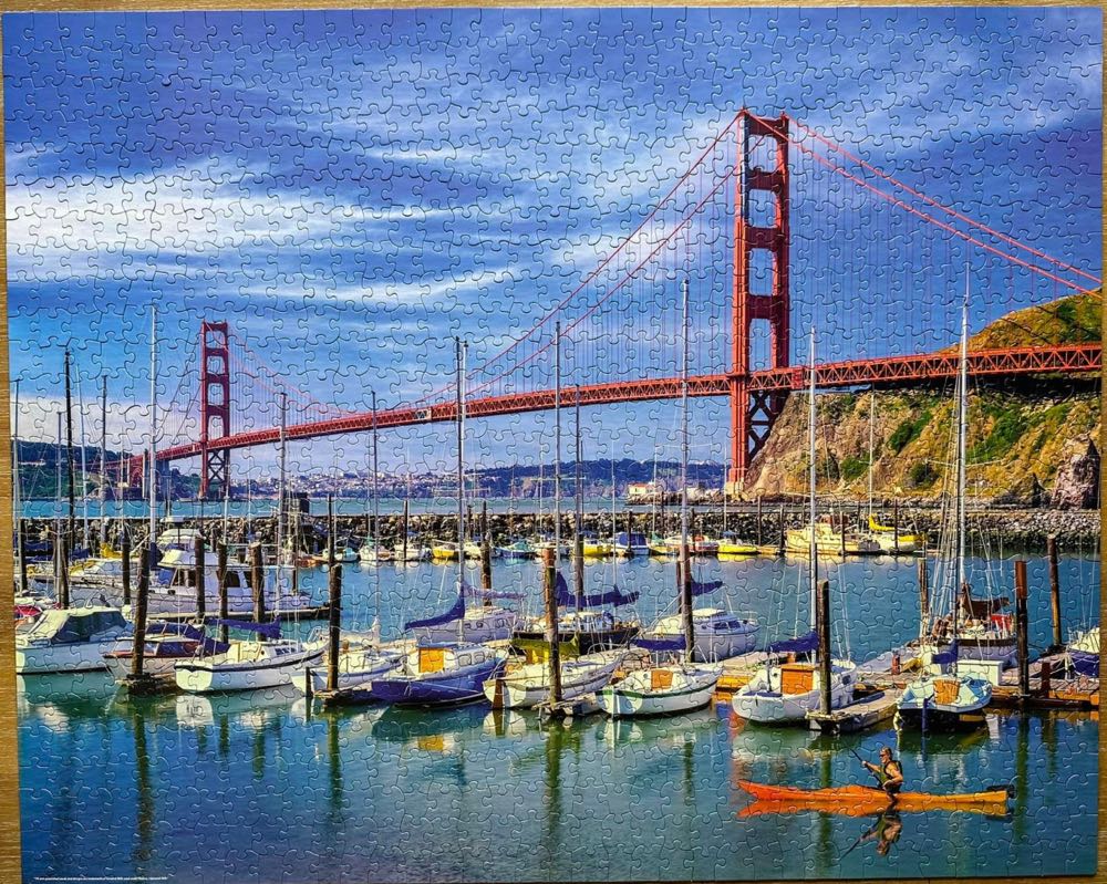 Golden Gate Bridge - White Mountain Puzzles puzzle collectible [Barcode 724819261338] - Main Image 3