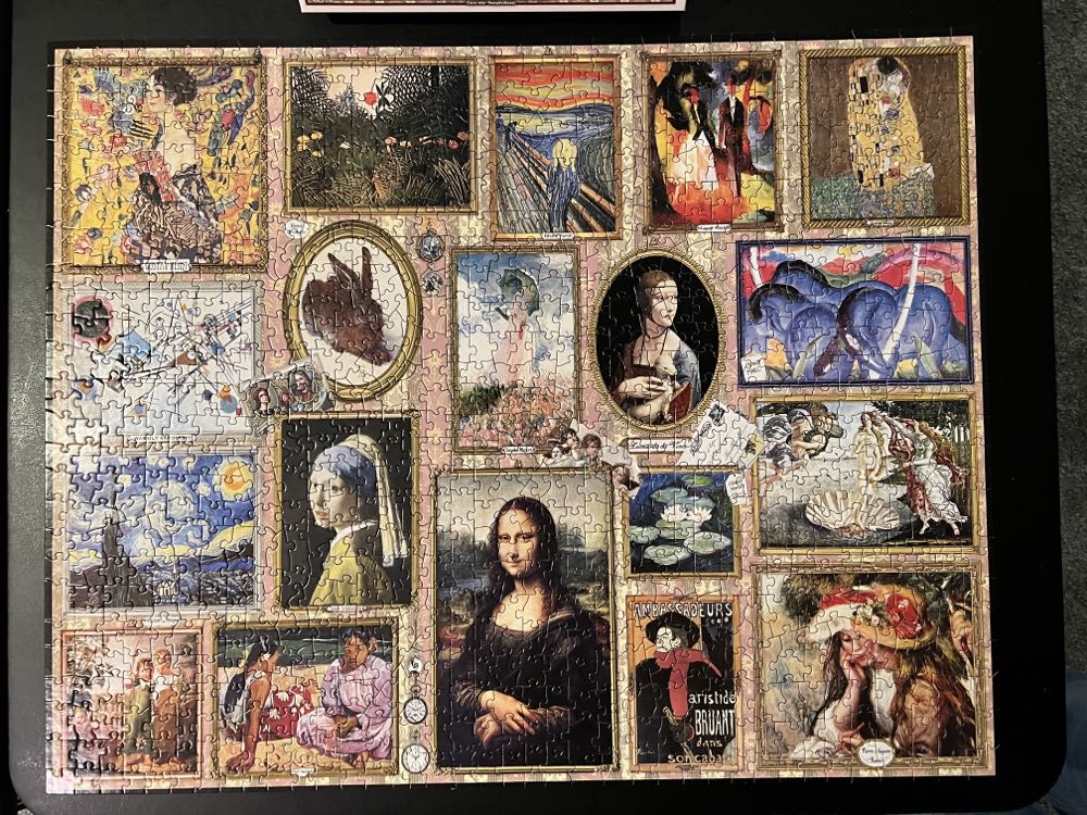 Great Paintings-NIB - White Mountain Puzzles puzzle collectible [Barcode 724819260348] - Main Image 2