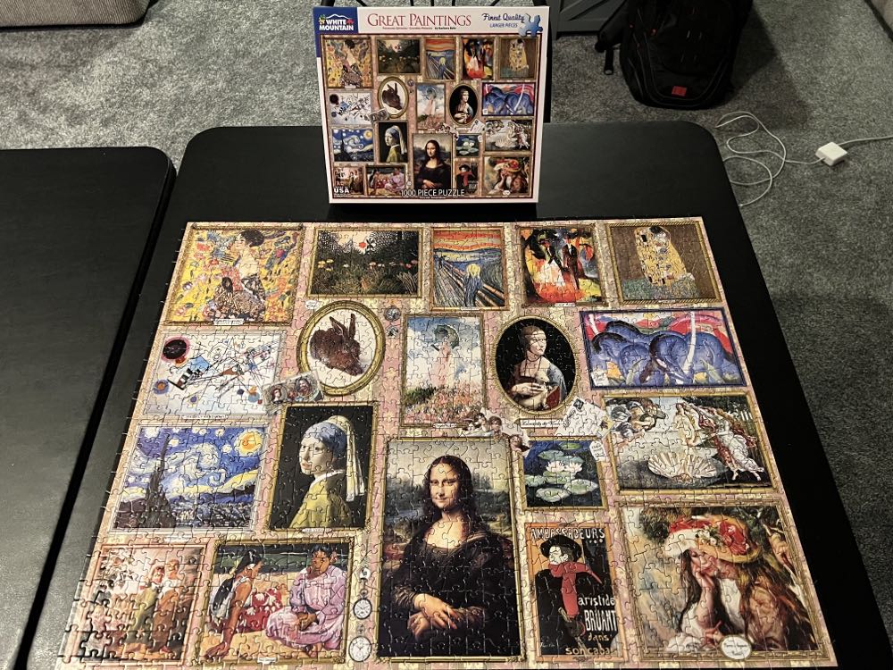 Great Paintings-NIB - White Mountain Puzzles puzzle collectible [Barcode 724819260348] - Main Image 3