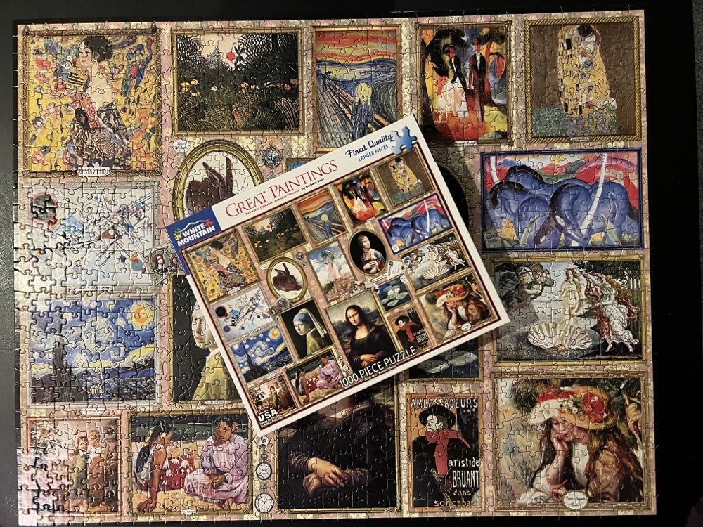 Great Paintings-NIB - White Mountain Puzzles puzzle collectible [Barcode 724819260348] - Main Image 4