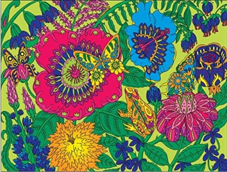 Garden Coloring  Given ML Gone - White Mountain 🇺🇸 puzzle collectible [Barcode 724819258673] - Main Image 2