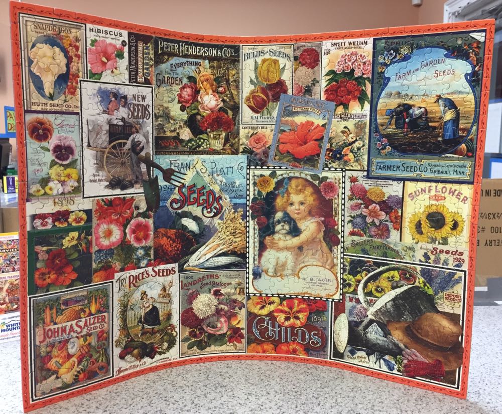 Vintage Flower Seeds - White Mountain puzzle collectible [Barcode 724819255061] - Main Image 4