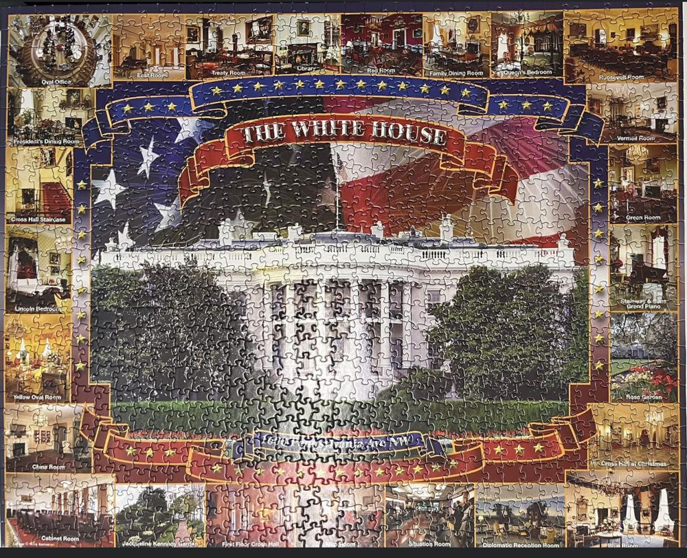The White House- 1 Sealed - White Mountain puzzle collectible [Barcode 724819255191] - Main Image 4