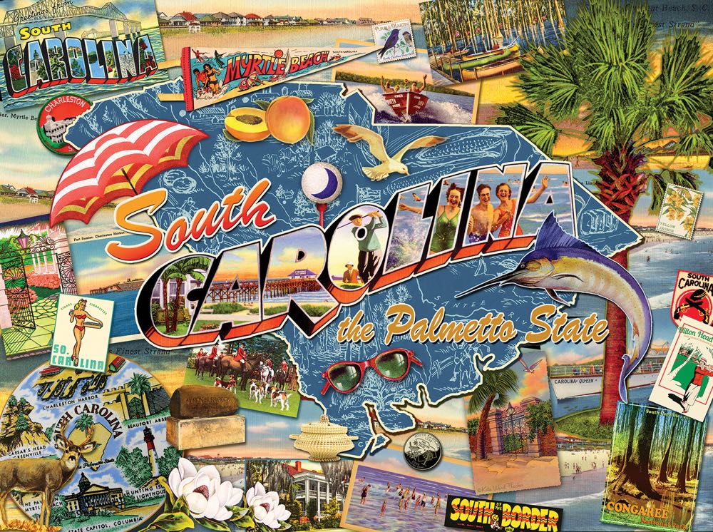 South Carolina - SunsOut puzzle collectible [Barcode 796780700291] - Main Image 2