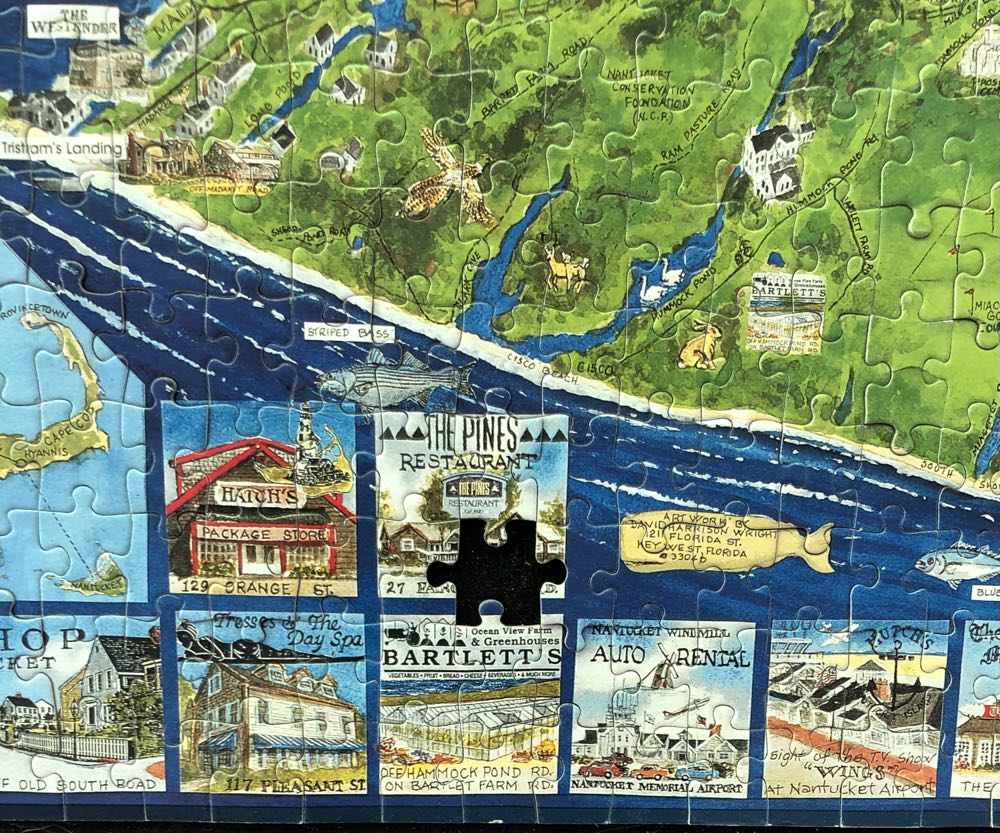 **Nantucket Massachusetts(2)-ROSE - White Mountain Puzzles puzzle collectible [Barcode 724819247196] - Main Image 3