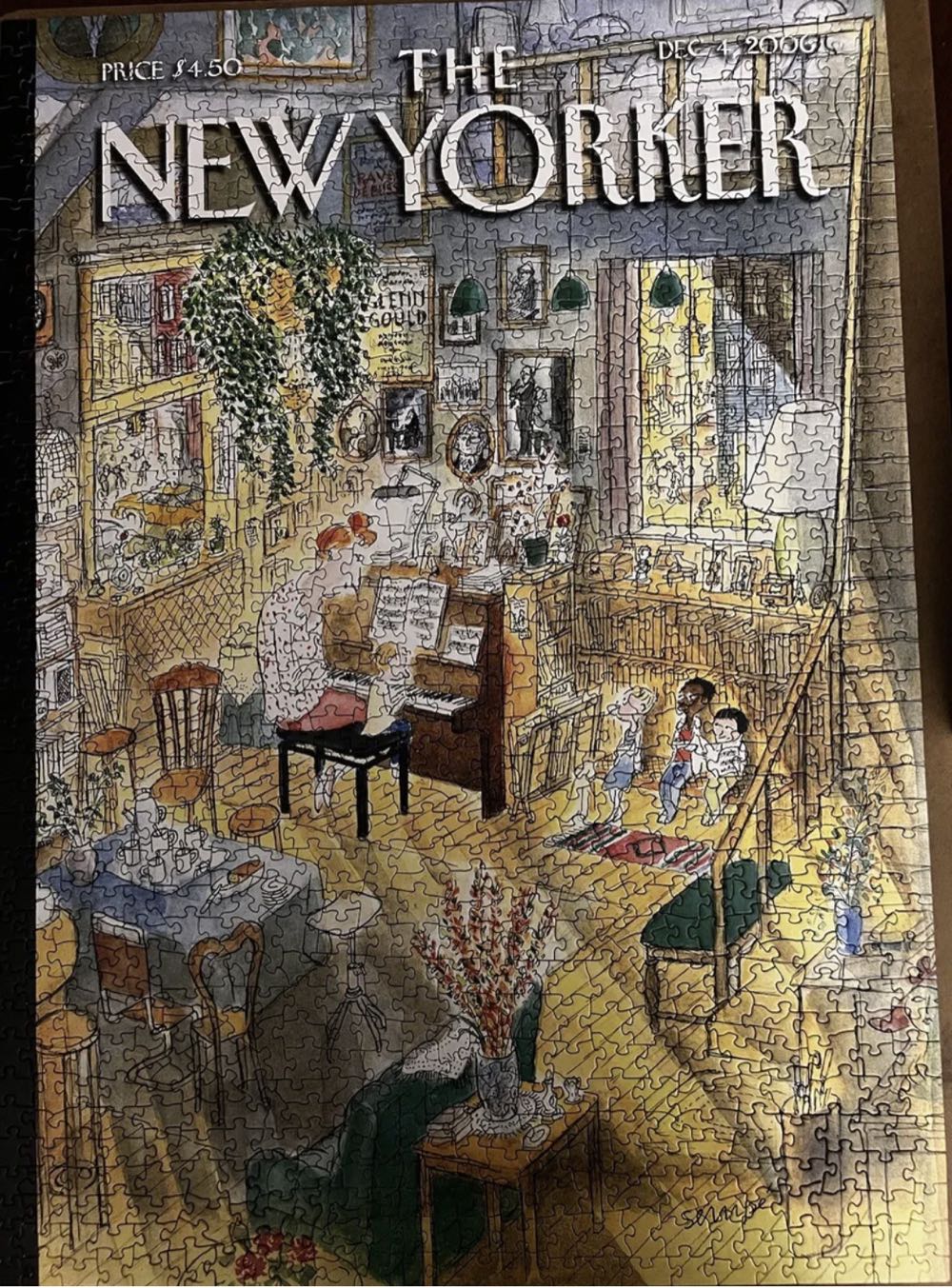 The Piano Lesson (Given To Suzanne) - New York Puzzle Company puzzle collectible [Barcode 819844011673] - Main Image 2