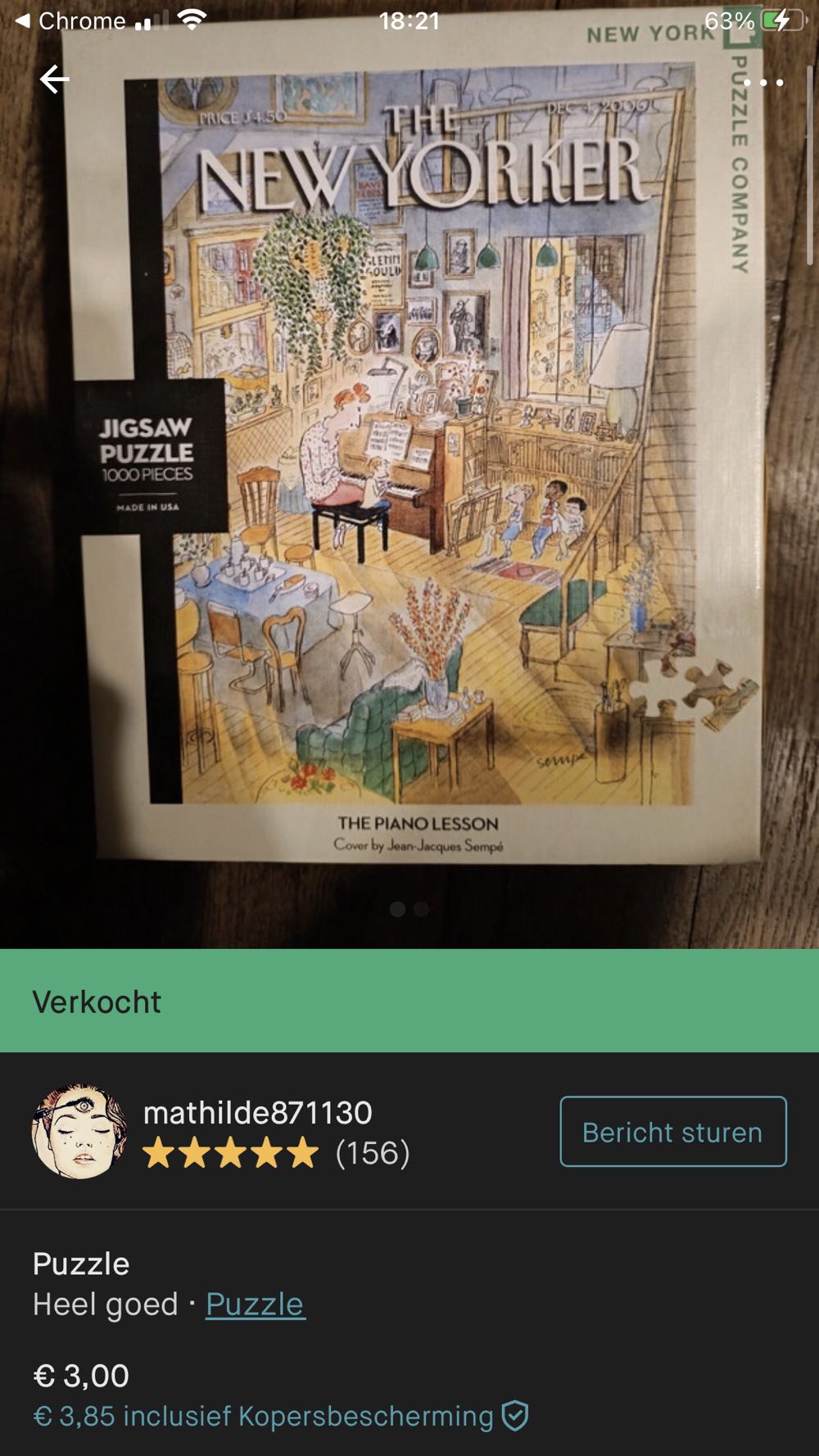 The Piano Lesson (Given To Suzanne) - New York Puzzle Company puzzle collectible [Barcode 819844011673] - Main Image 4