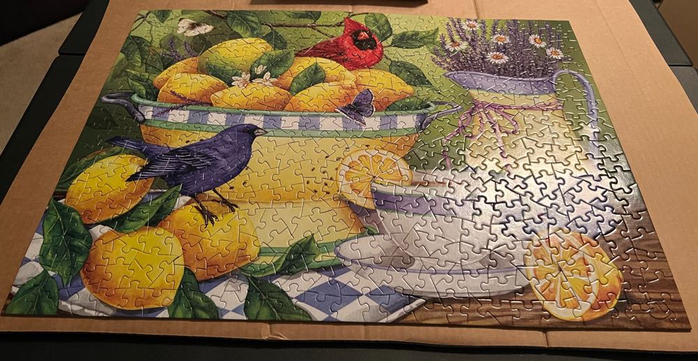 Lemons And Lavender 500 Piece - Bits And Pieces puzzle collectible [Barcode 192949030559] - Main Image 4