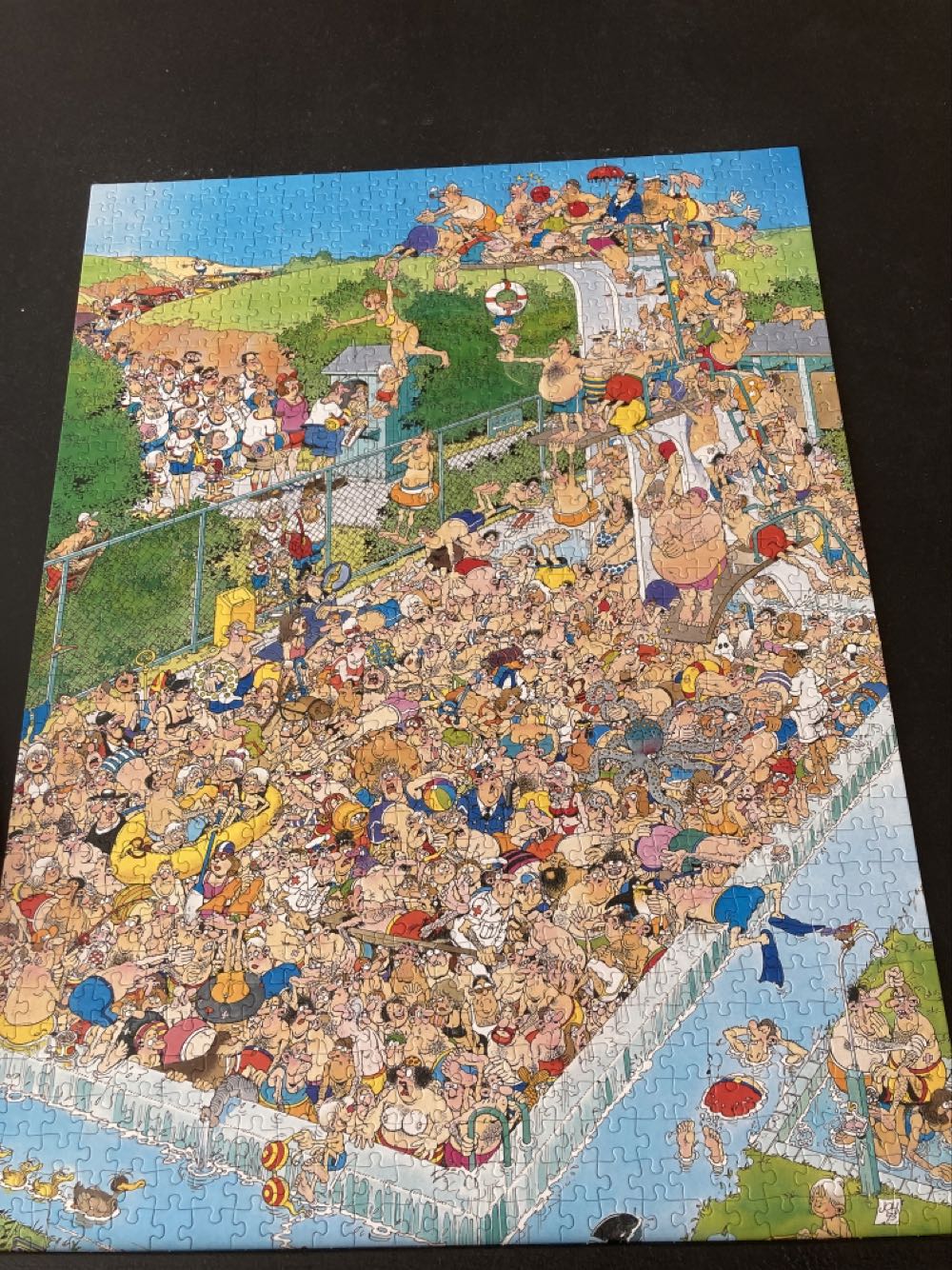 JVH- Fun Around The Pool - jumbo 950 puzzle collectible [Barcode 8710126817988] - Main Image 2