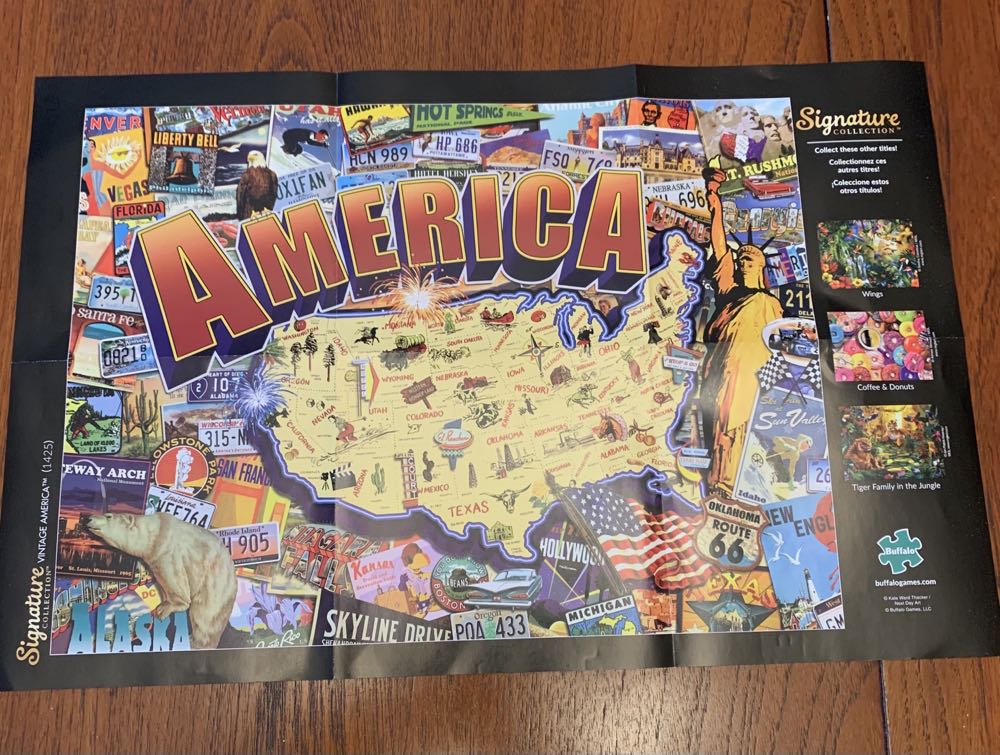 Signature Collection : Vintage America 🆕 - Buffalo puzzle collectible [Barcode 079346014255] - Main Image 4