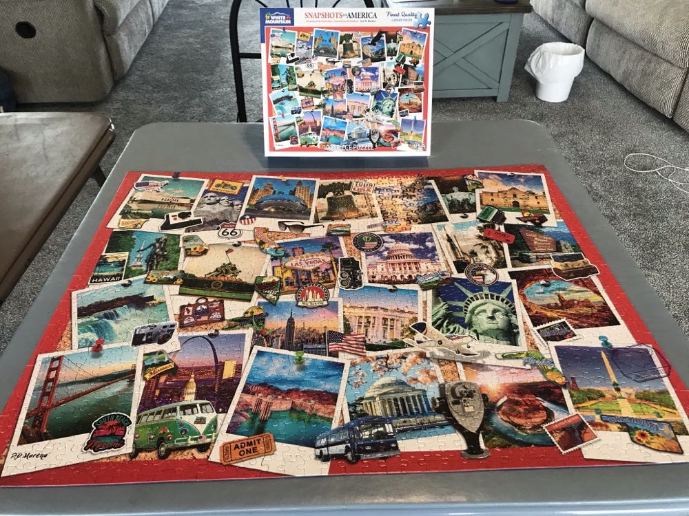Snapshots Of America - White Mountain Puzzles puzzle collectible [Barcode 724819263882] - Main Image 3