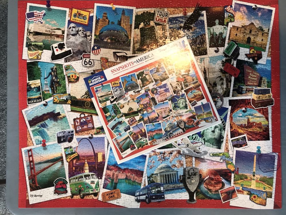 Snapshots Of America - White Mountain Puzzles puzzle collectible [Barcode 724819263882] - Main Image 4