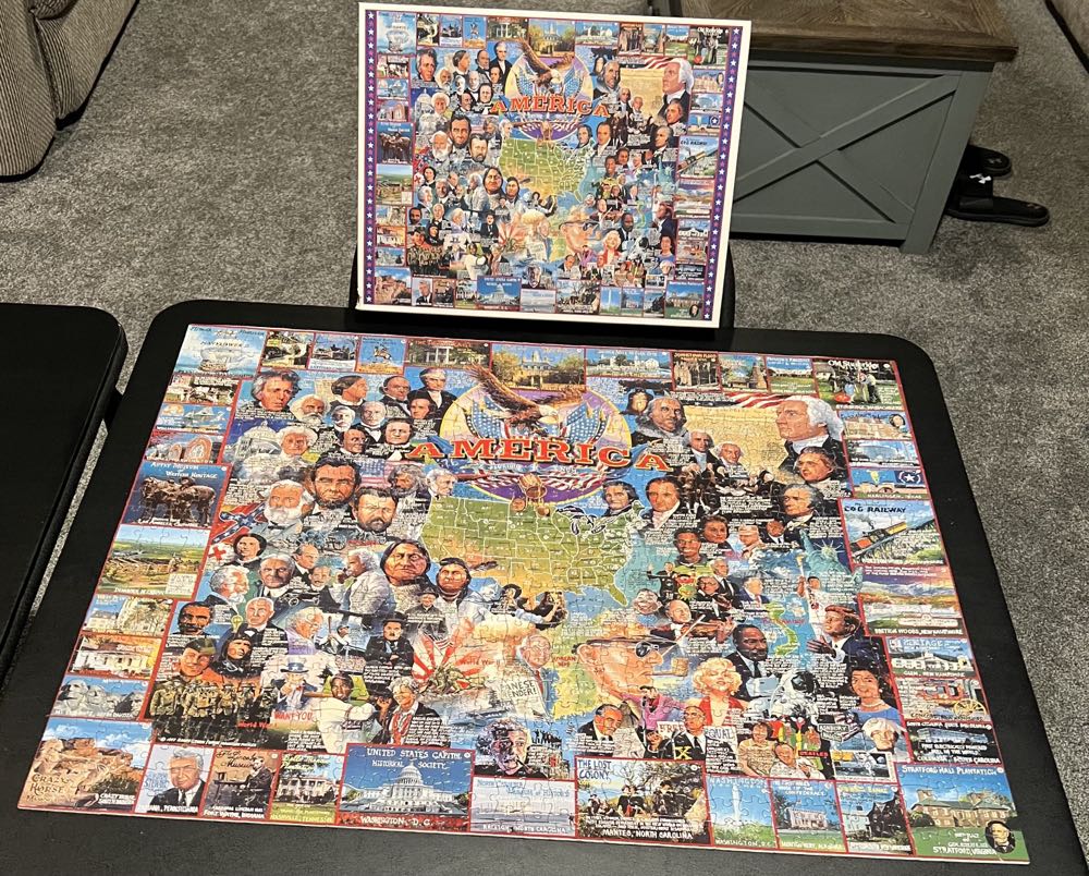 America-NIB - White Mountain Puzzles puzzle collectible [Barcode 724819247493] - Main Image 3