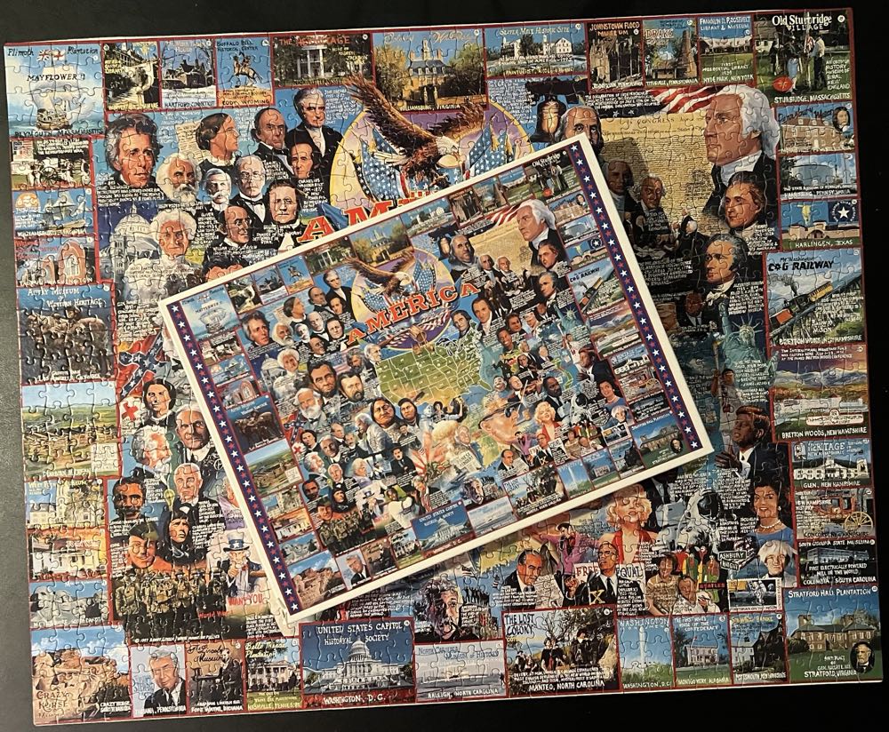 America-NIB - White Mountain Puzzles puzzle collectible [Barcode 724819247493] - Main Image 4