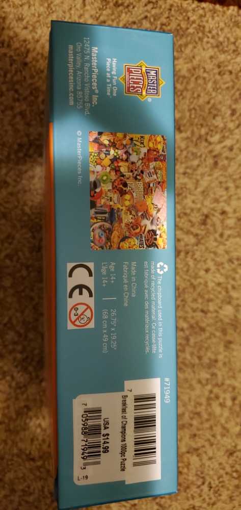 Flashbacks - Breakfast Of Champions - MasterPieces puzzle collectible [Barcode 705988719493] - Main Image 3