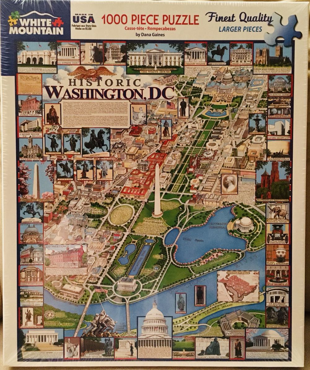 Historic Washington D. C. - White Mountain puzzle collectible [Barcode 724819248445] - Main Image 2