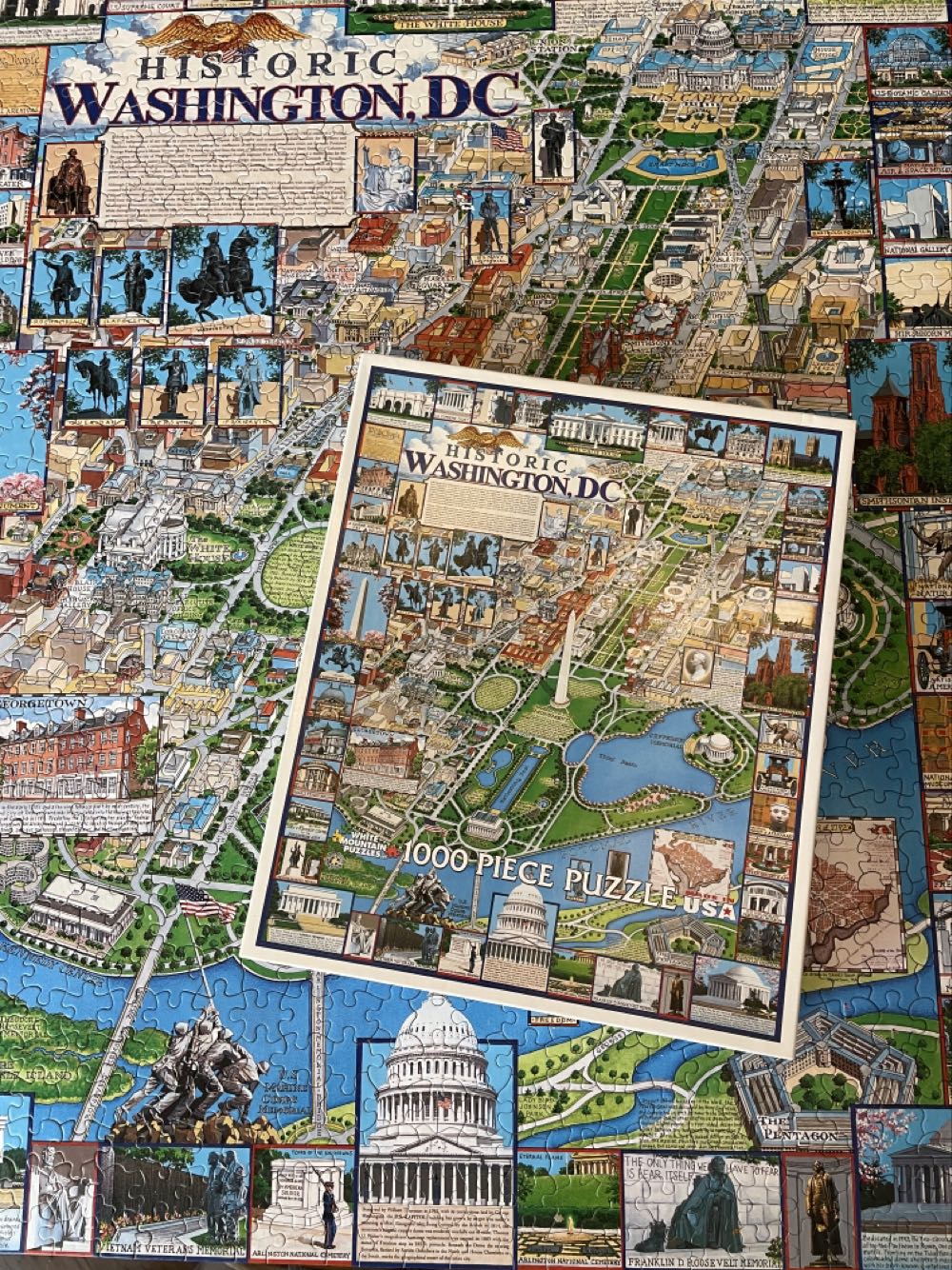 Historic Washington D. C. - White Mountain puzzle collectible [Barcode 724819248445] - Main Image 4