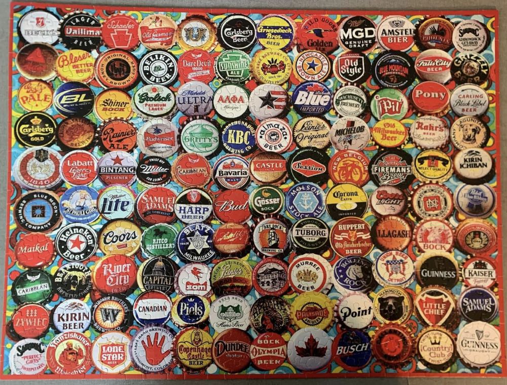 Beer Caps - White Mountain Puzzles puzzle collectible [Barcode 724819255870] - Main Image 3