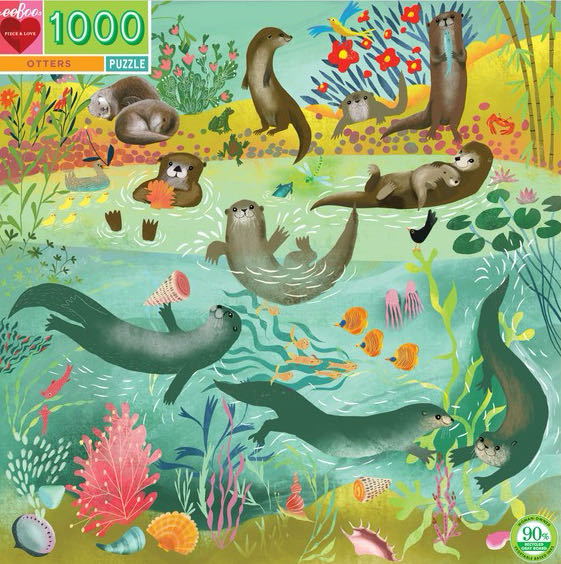 Otters - Eeboo puzzle collectible - Main Image 2