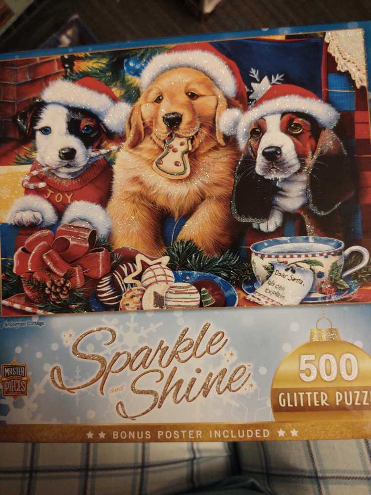 Sparkle Shine: Santa Paws - Master Pieces puzzle collectible [Barcode 705988317095] - Main Image 2