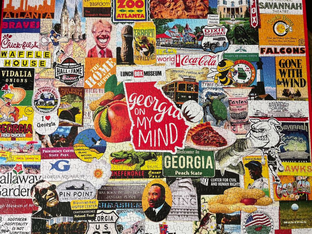 I Love Georgia - White Mountain Puzzles puzzle collectible [Barcode 724819263462] - Main Image 3