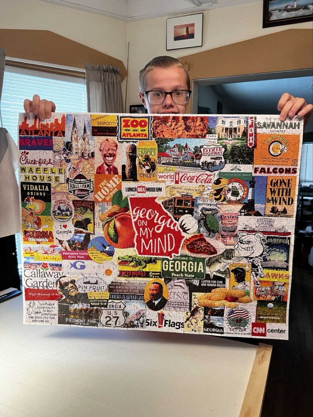 I Love Georgia - White Mountain Puzzles puzzle collectible [Barcode 724819263462] - Main Image 4