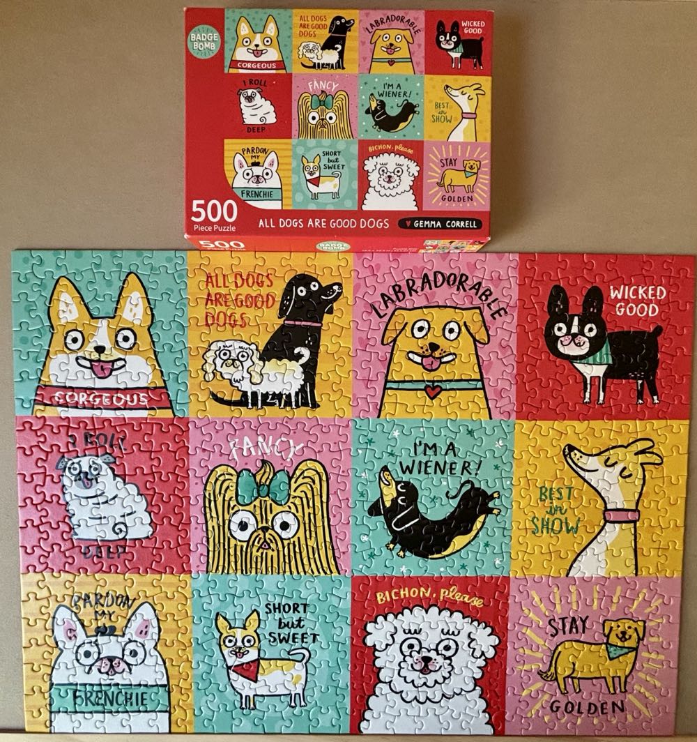All Dogs Are Good Dogs- GONE - Badge Bomb LLC puzzle collectible [Barcode 653753260520] - Main Image 3