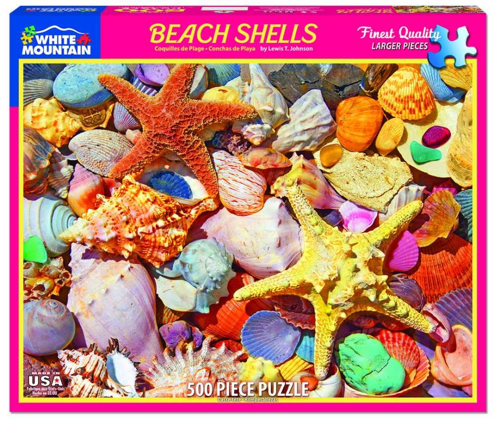 Beach Shells - White Mountain Puzzles puzzle collectible [Barcode 724819262588] - Main Image 2