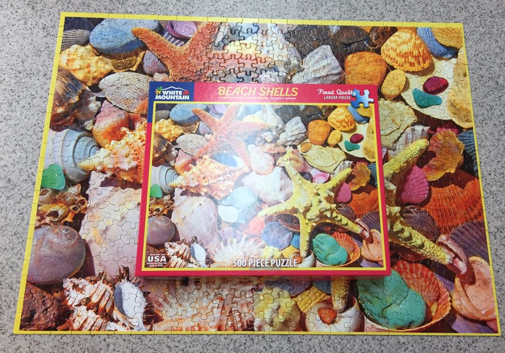 Beach Shells - White Mountain Puzzles puzzle collectible [Barcode 724819262588] - Main Image 3