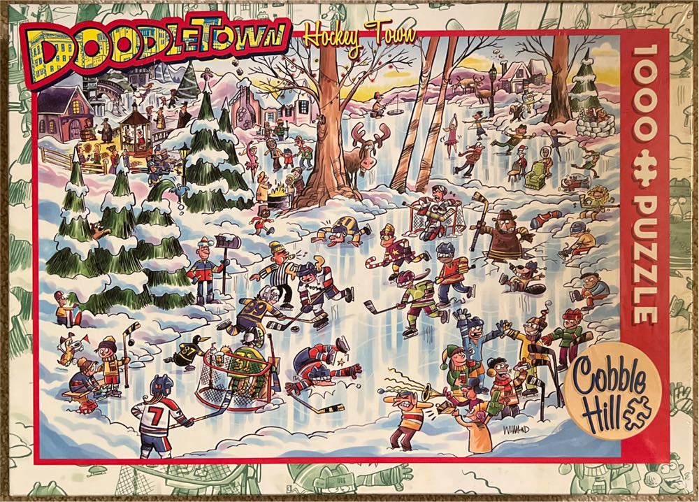 Hockey Town - Cobble Hill puzzle collectible [Barcode 625012535076] - Main Image 2