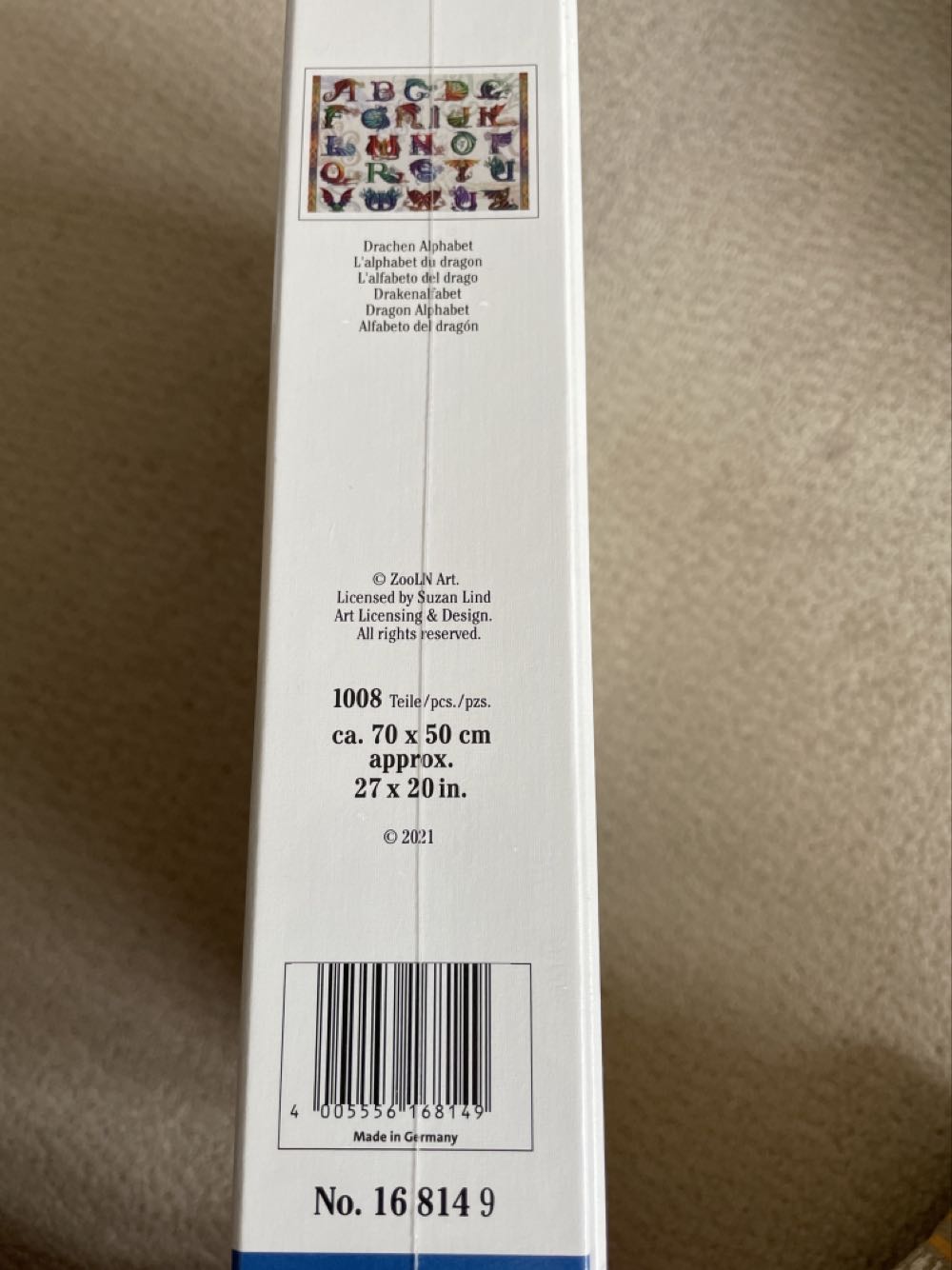Dragon Alphabet - Ravensburger puzzle collectible [Barcode 4005556168149] - Main Image 2