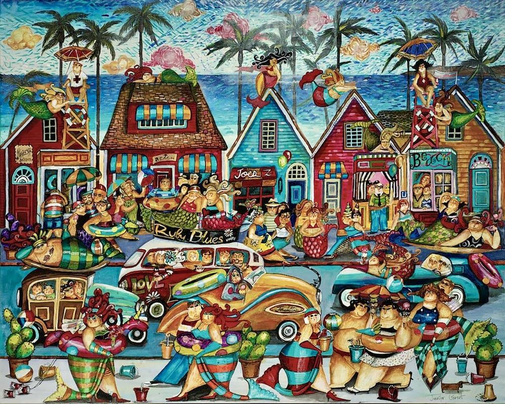 Bathtub Beach - Marilyn - Hart puzzle collectible [Barcode 704846704657] - Main Image 2