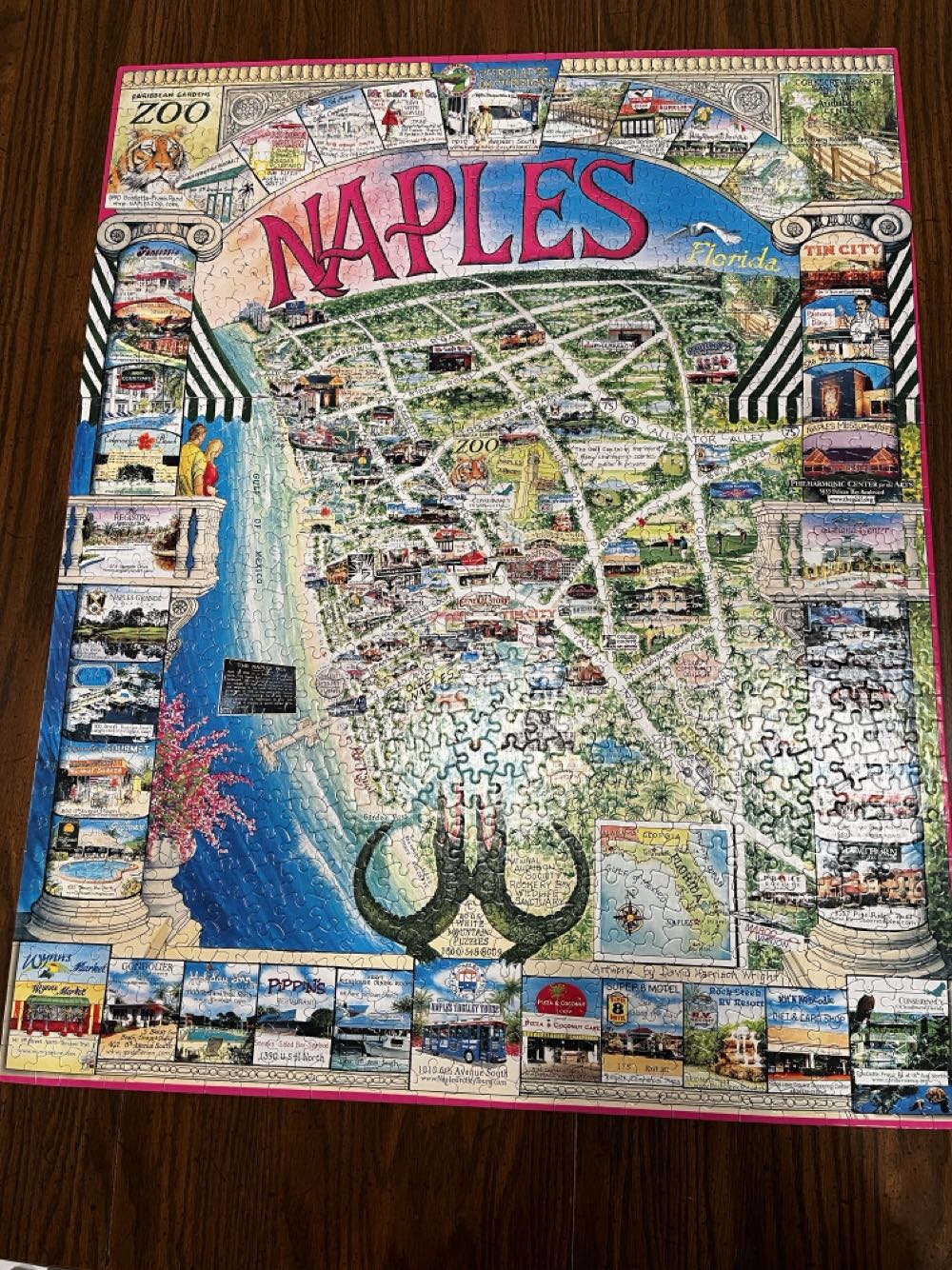 Naples Florida/UV-1/SellShip - White Mountain Puzzles puzzle collectible [Barcode 724819247011] - Main Image 3