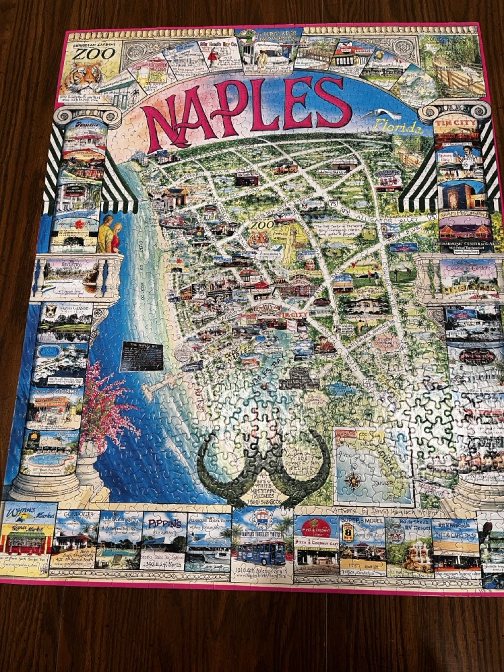 Naples Florida/UV-1/SellShip - White Mountain Puzzles puzzle collectible [Barcode 724819247011] - Main Image 4