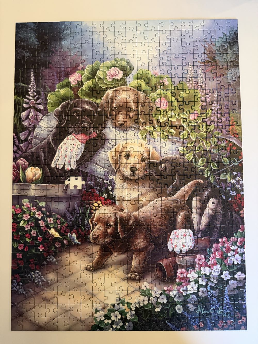 Gardening Puppies - Ravensburger puzzle collectible [Barcode 4005556142828] - Main Image 3