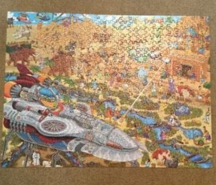 Building The Pyramids - Ceaco puzzle collectible [Barcode 9781934232217] - Main Image 2