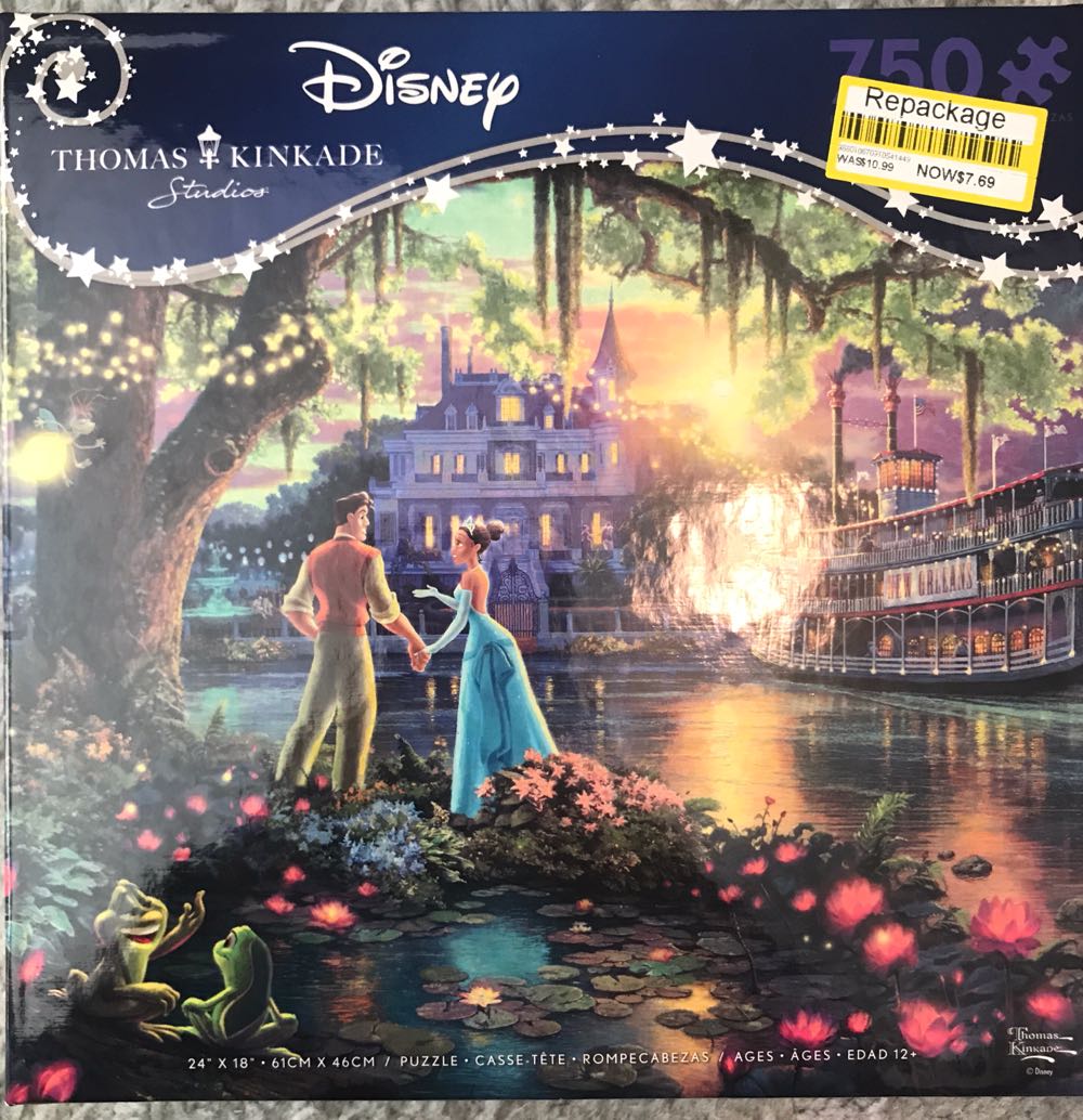 Thomas Kinkade: The Princess And The Frog - Ceaco Disney puzzle collectible [Barcode 021081291859] - Main Image 2