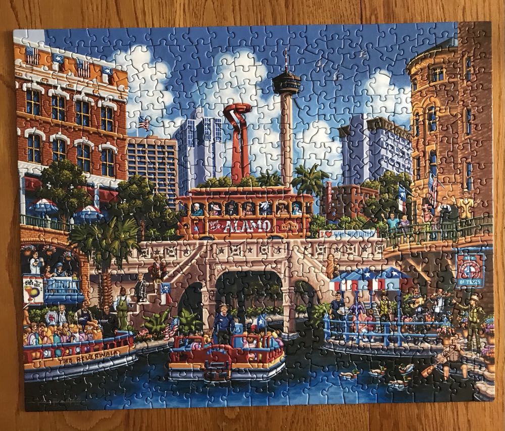 San Antonio - Dowdle Puzzles puzzle collectible [Barcode 671095201865] - Main Image 2