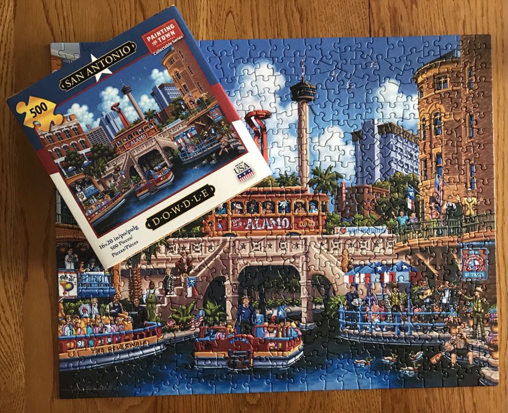 San Antonio - Dowdle Puzzles puzzle collectible [Barcode 671095201865] - Main Image 3