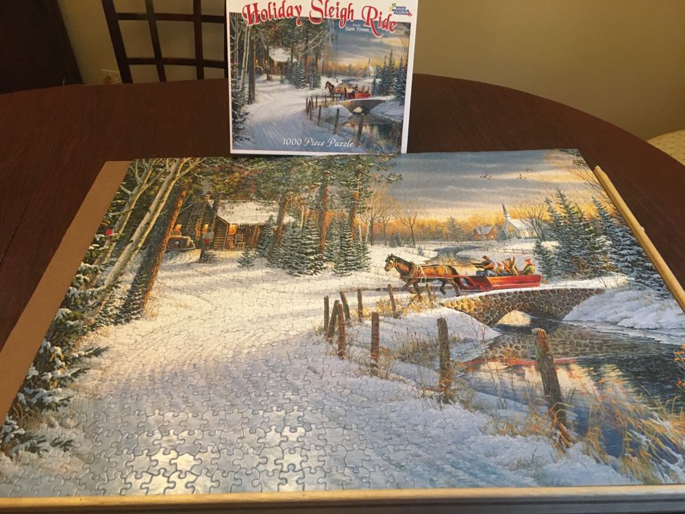 Holiday Sleigh Ride - White Mountain Puzzles puzzle collectible [Barcode 724819248698] - Main Image 2