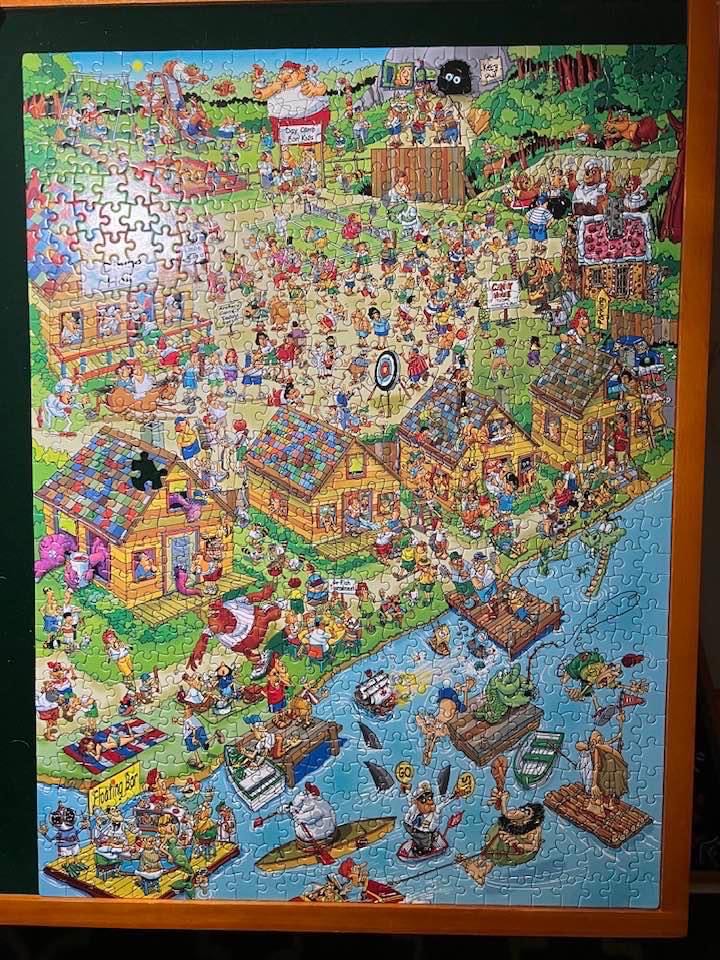 The Campsite - Ceaco puzzle collectible [Barcode 021081291668] - Main Image 2