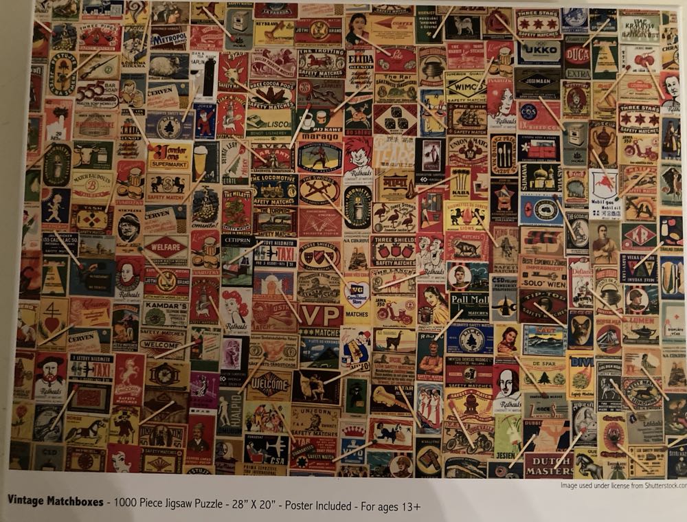 Vintage Matchboxes - Colorcraft Puzzles puzzle collectible - Main Image 2