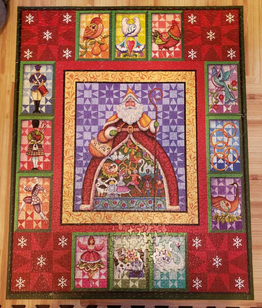 12 Days Of Christmas  - Springbok - Hallmark Cards, Inc. puzzle collectible [Barcode 091683105199] - Main Image 2