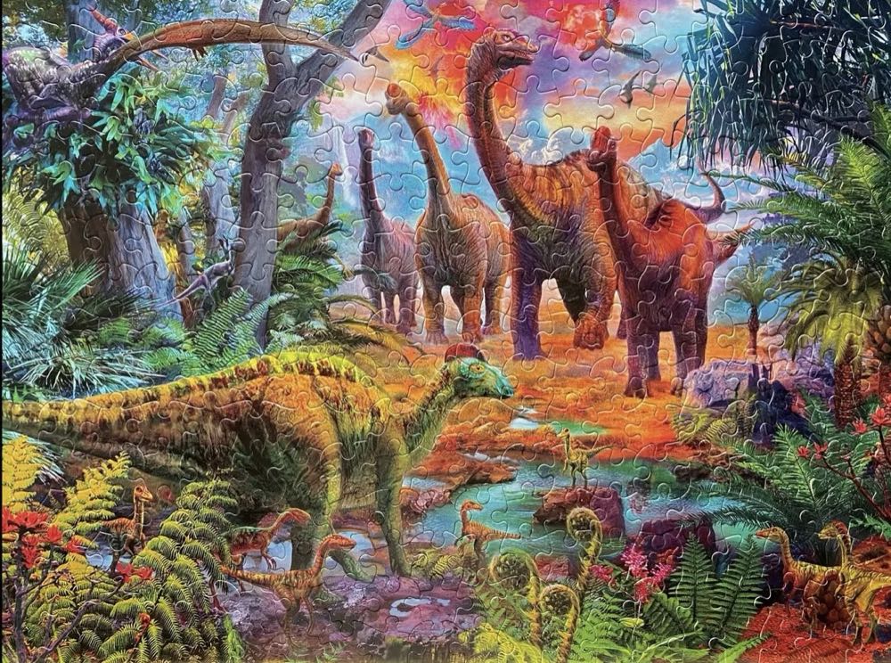 Prehistoria Dinosaur Jungle -  Ceaco puzzle collectible [Barcode 021081222136] - Main Image 2
