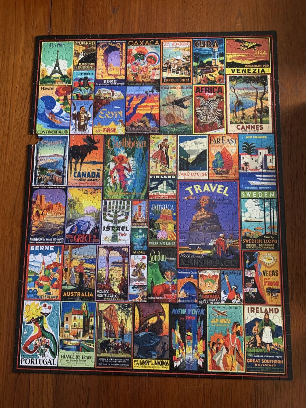 Travel the World - White Mountain puzzle collectible [Barcode 724819257959] - Main Image 3