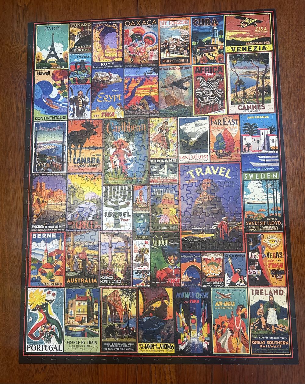 Travel the World - White Mountain puzzle collectible [Barcode 724819257959] - Main Image 4