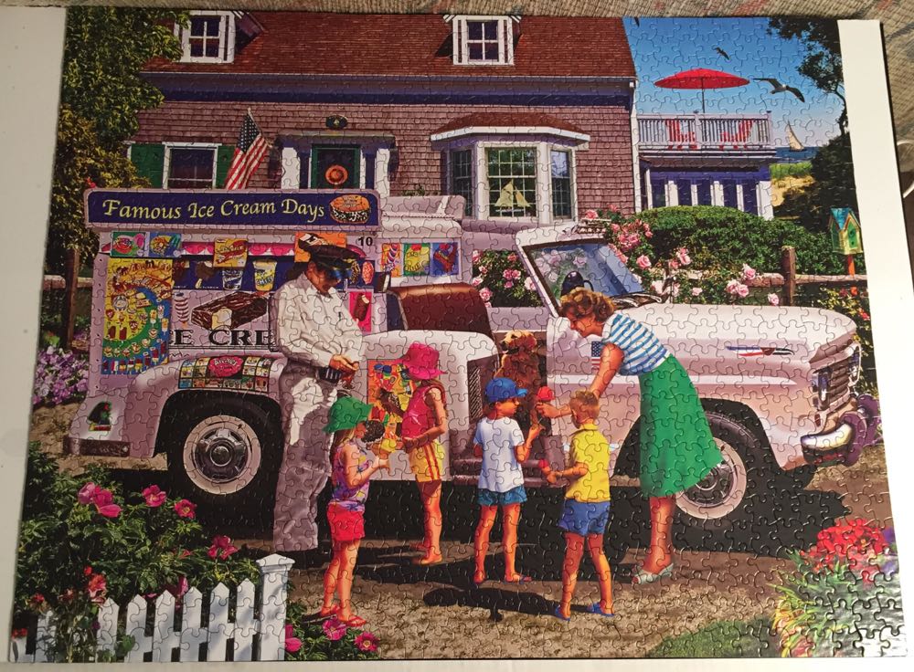 Ice Cream Truck - Sell Later - White Mountain puzzle collectible [Barcode 724819261390] - Main Image 2