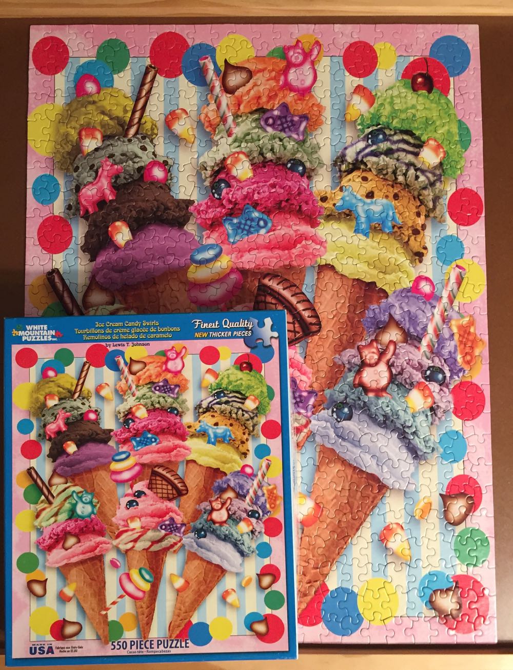 Ice Cream Candy Swirls - White Mountain Puzzles puzzle collectible [Barcode 724819253142] - Main Image 3