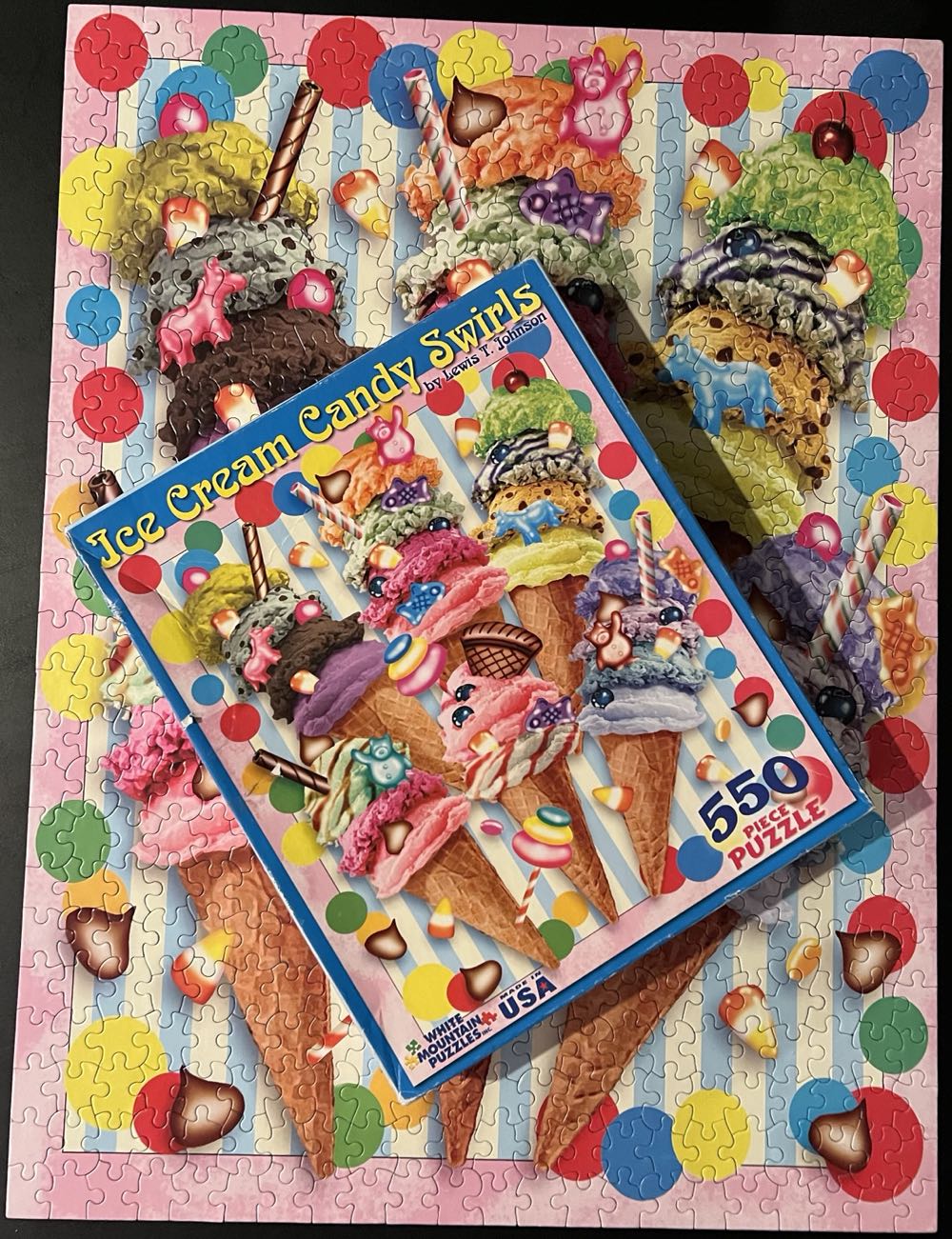 Ice Cream Candy Swirls - White Mountain Puzzles puzzle collectible [Barcode 724819253142] - Main Image 4