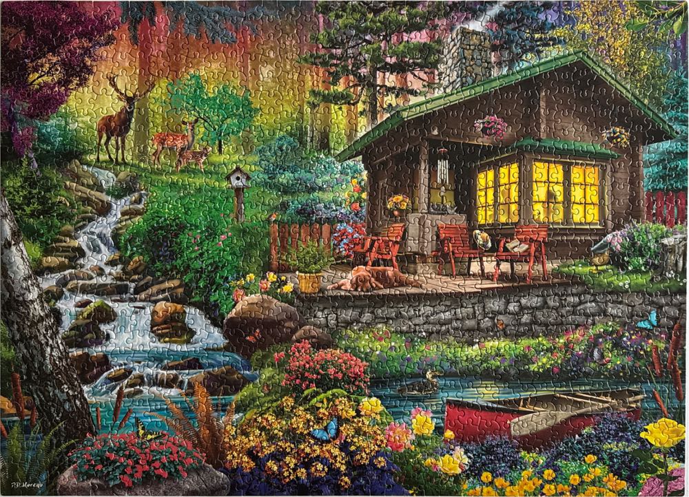 Weekend Retreat -  Ceaco puzzle collectible [Barcode 021081310062] - Main Image 2